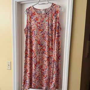 Stella Parker Sleeveless Floral Dress